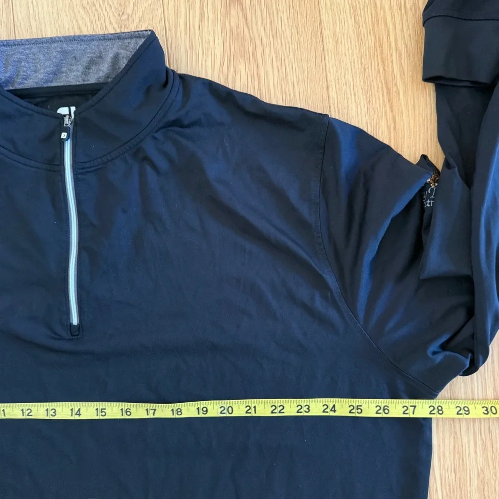 FootJoy The Tillery Tradition Golf Club Pullover Mens XXL Black‎ Quarter Zip